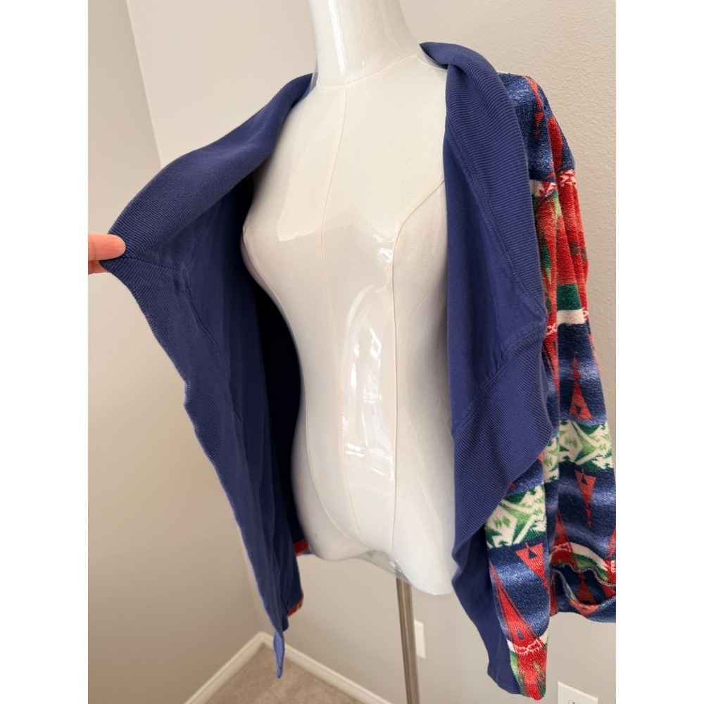 POLO Ralph Lauren Navajo Southwestern Towel-Cloth Open Cardigan Sz L - Picture 3 of 10